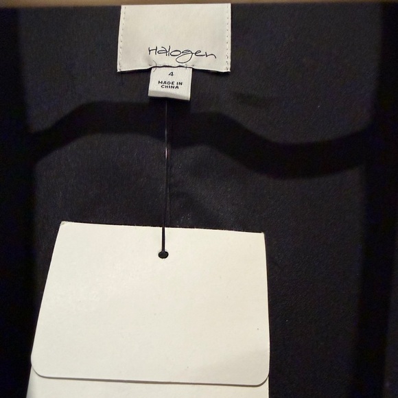 HALOGEN NORDSTROM NWT Black Single Button Long Length Blazer 4 - Picture 3 of 6